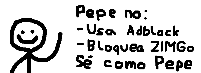 Pepe no usa Adblock ni bloquea ZIMGo - Sé como Pepe