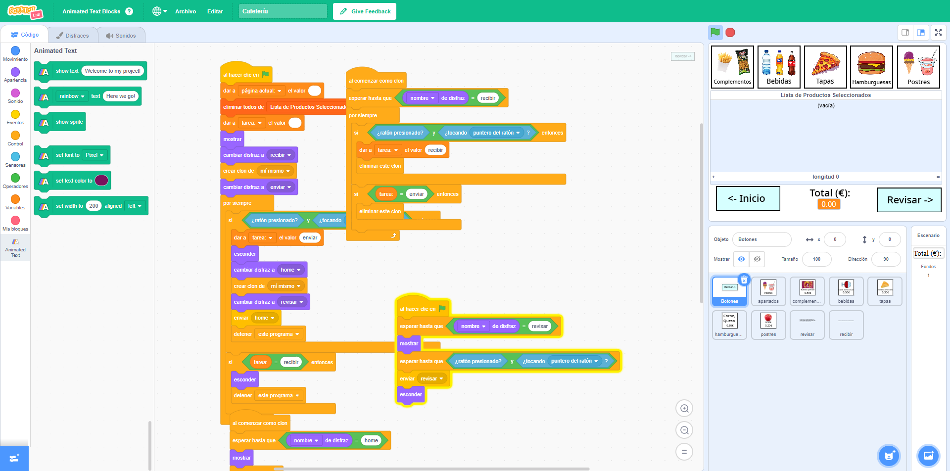Editor de Scratch